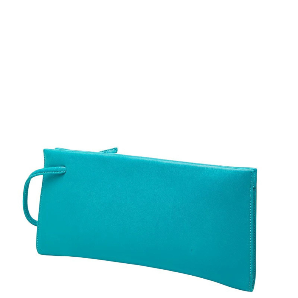Loewe green blue blue bag clutch leather Green Blue